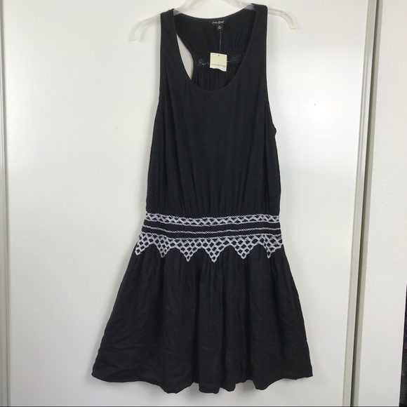 Lucky Brand Dresses & Skirts - Lucky Brand XL Black Smocked Waist NEW Knit Dress